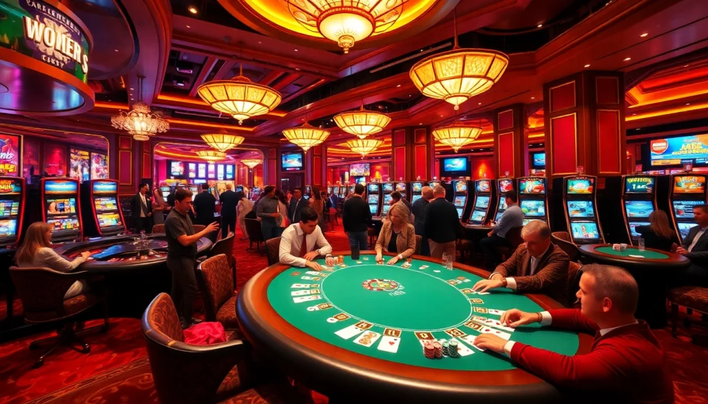 Experience the thrill of high-stakes poker at f168 casino with vibrant gaming tables.