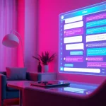 Engaging scene illustrating sex ai chat in a cozy digital environment.